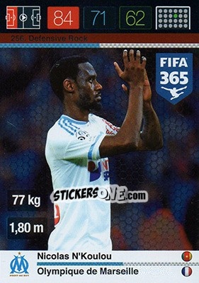 Sticker Nicolas N'Koulou - FIFA 365: 2015-2016. Adrenalyn XL n. 256 - Panini