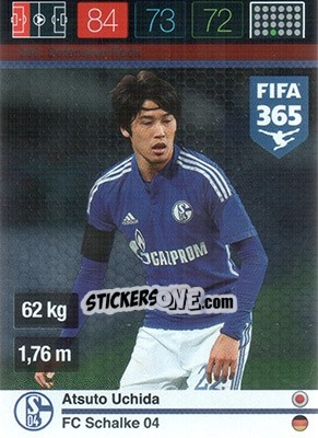 Sticker Atsuto Uchida - FIFA 365: 2015-2016. Adrenalyn XL n. 260 - Panini