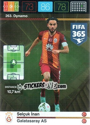 Sticker Selçuk İnan - FIFA 365: 2015-2016. Adrenalyn XL n. 263 - Panini