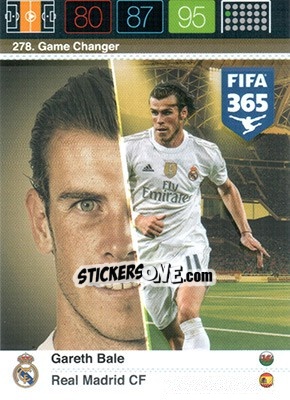 Sticker Gareth Bale - FIFA 365: 2015-2016. Adrenalyn XL n. 278 - Panini