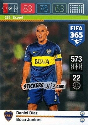 Sticker Daniel Diaz - FIFA 365: 2015-2016. Adrenalyn XL - Panini