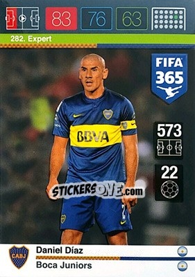 Cromo Daniel Diaz - FIFA 365: 2015-2016. Adrenalyn XL n. 282 - Panini