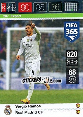 Sticker Sergio Ramos - FIFA 365: 2015-2016. Adrenalyn XL n. 287 - Panini
