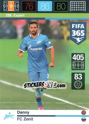 Sticker Danny - FIFA 365: 2015-2016. Adrenalyn XL n. 288 - Panini