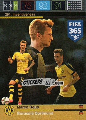 Sticker Marco Reus - FIFA 365: 2015-2016. Adrenalyn XL n. 291 - Panini
