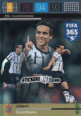 Sticker Jádson - FIFA 365: 2015-2016. Adrenalyn XL n. 292 - Panini