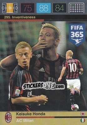 Sticker Keisuke Honda - FIFA 365: 2015-2016. Adrenalyn XL n. 295 - Panini