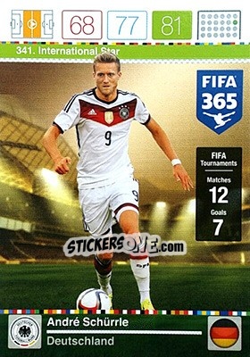 Cromo André Schürrle - FIFA 365: 2015-2016. Adrenalyn XL - Panini