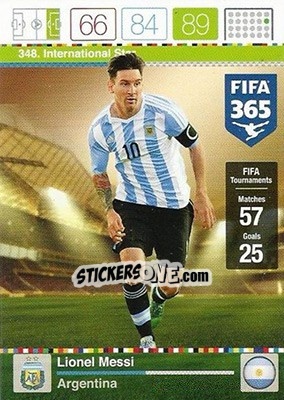 Sticker Lionel Messi - FIFA 365: 2015-2016. Adrenalyn XL - Panini