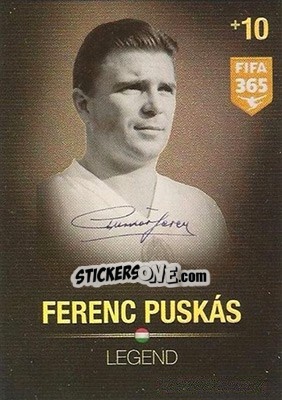 Sticker Ferenc Puskás - FIFA 365: 2015-2016. Adrenalyn XL n. 374 - Panini