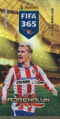 Sticker Antoine Griezmann - FIFA 365: 2015-2016. Adrenalyn XL n. BON-AG - Panini