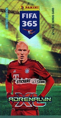 Sticker Arjen Robben - FIFA 365: 2015-2016. Adrenalyn XL n. BON-AR - Panini
