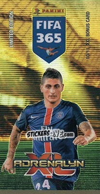 Sticker Marco Verratti - FIFA 365: 2015-2016. Adrenalyn XL n. BON-MV - Panini