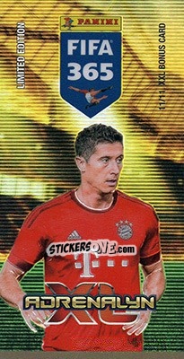 Sticker Robert Lewandowski - FIFA 365: 2015-2016. Adrenalyn XL n. BON-RL - Panini
