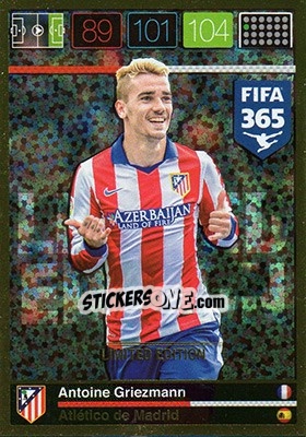 Sticker Antoine Griezmann - FIFA 365: 2015-2016. Adrenalyn XL n. LE-AG - Panini