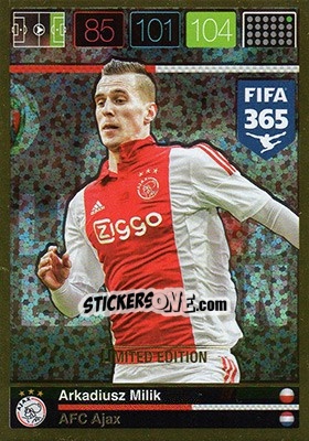 Sticker Arkadiusz Milik - FIFA 365: 2015-2016. Adrenalyn XL n. LE-AM - Panini