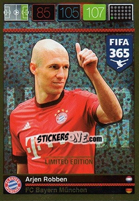 Sticker Arjen Robben - FIFA 365: 2015-2016. Adrenalyn XL - Panini