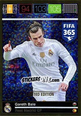 Cromo Gareth Bale - FIFA 365: 2015-2016. Adrenalyn XL - Panini