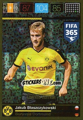 Sticker Jakub Blaszczykowski - FIFA 365: 2015-2016. Adrenalyn XL n. LE-JB - Panini