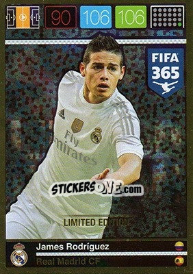 Sticker James Rodriguez - FIFA 365: 2015-2016. Adrenalyn XL n. LE-JR - Panini