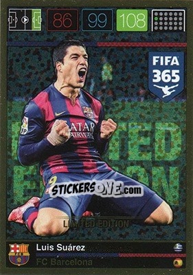 Sticker Luis Suarez - FIFA 365: 2015-2016. Adrenalyn XL n. LE-LS - Panini