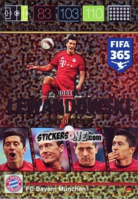 Sticker Robert Lewandowski - FIFA 365: 2015-2016. Adrenalyn XL - Panini