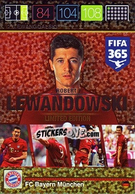 Sticker Robert Lewandowski - FIFA 365: 2015-2016. Adrenalyn XL - Panini