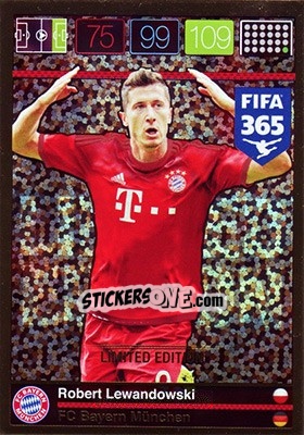Sticker Robert Lewandowski - FIFA 365: 2015-2016. Adrenalyn XL n. LE-RL4 - Panini