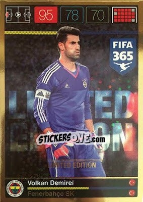 Sticker Volkan Demirel - FIFA 365: 2015-2016. Adrenalyn XL n. LE-VD - Panini