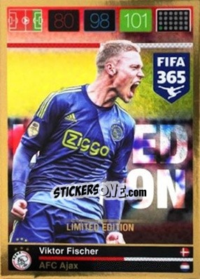 Figurina Viktor Fischer - FIFA 365: 2015-2016. Adrenalyn XL - Panini