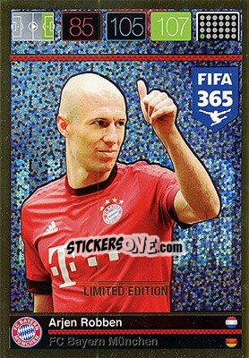 Figurina Arjen Robben - FIFA 365: 2015-2016. Adrenalyn XL - Panini