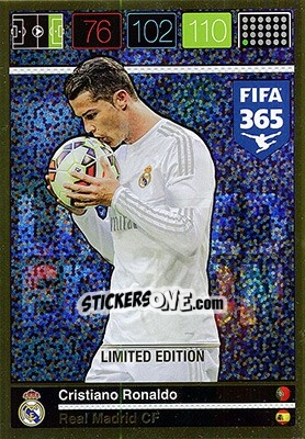 Sticker Cristiano Ronaldo - FIFA 365: 2015-2016. Adrenalyn XL n. XXL-CR - Panini