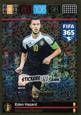 Sticker Eden Hazard - FIFA 365: 2015-2016. Adrenalyn XL - Panini