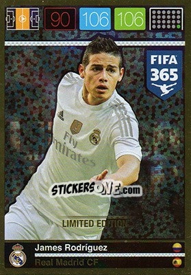 Sticker James Rodriguez - FIFA 365: 2015-2016. Adrenalyn XL n. XXL-JR - Panini