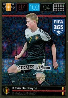 Sticker Kevin De Bruyne - FIFA 365: 2015-2016. Adrenalyn XL n. XXL-KDB - Panini