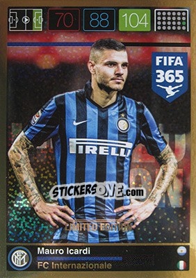 Figurina Mauro Icardi - FIFA 365: 2015-2016. Adrenalyn XL - Panini