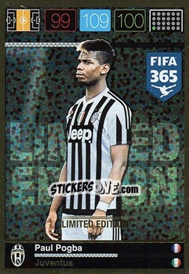 Sticker Paul Pogba - FIFA 365: 2015-2016. Adrenalyn XL n. XXL-PP - Panini