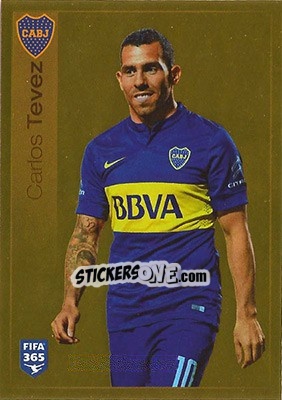 Sticker Carlos Tevez - FIFA 365: 2015-2016 n. 89 - Panini