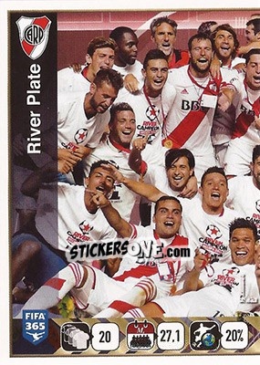Sticker River Plate Team - FIFA 365: 2015-2016 n. 117 - Panini