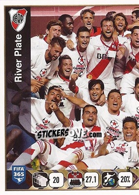 Sticker River Plate Team - FIFA 365: 2015-2016 - Panini