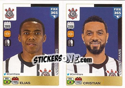 Sticker Elias / Cristian - FIFA 365: 2015-2016 - Panini