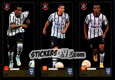 Sticker Gil / Ralf / Elias - FIFA 365: 2015-2016 n. 173-174-175 - Panini