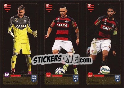 Sticker Paulo Victor / Pará / Wallace - FIFA 365: 2015-2016 n. 203-204-205 - Panini