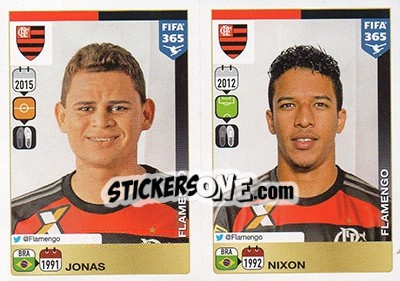 Sticker Jonas - Nixon - FIFA 365: 2015-2016 - Panini