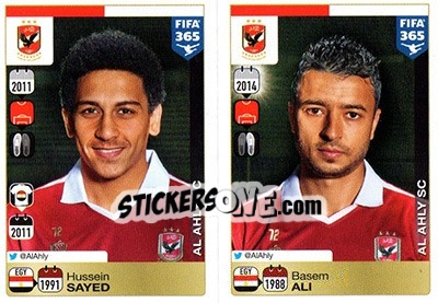 Cromo Hussein Sayed - Basem Ali - FIFA 365: 2015-2016 - Panini