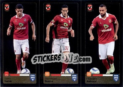 Sticker Saad Samir / Ramadan Sobhi / Hossam Ashour - FIFA 365: 2015-2016 n. 293-294-295 - Panini