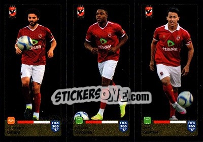 Sticker Hossam Ghaly / Malick Evouna / Amr Gamal - FIFA 365: 2015-2016 n. 300-301-302 - Panini