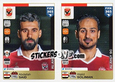 Sticker Abdallah Said / Walid Soliman - FIFA 365: 2015-2016 - Panini