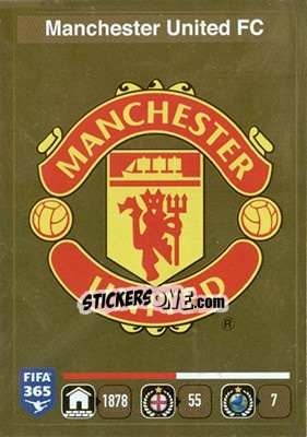 Sticker Logo Manchester United FC - FIFA 365: 2015-2016 n. 311 - Panini