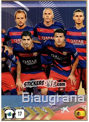 Sticker FC Barcelona Team - FIFA 365: 2015-2016 n. 358 - Panini